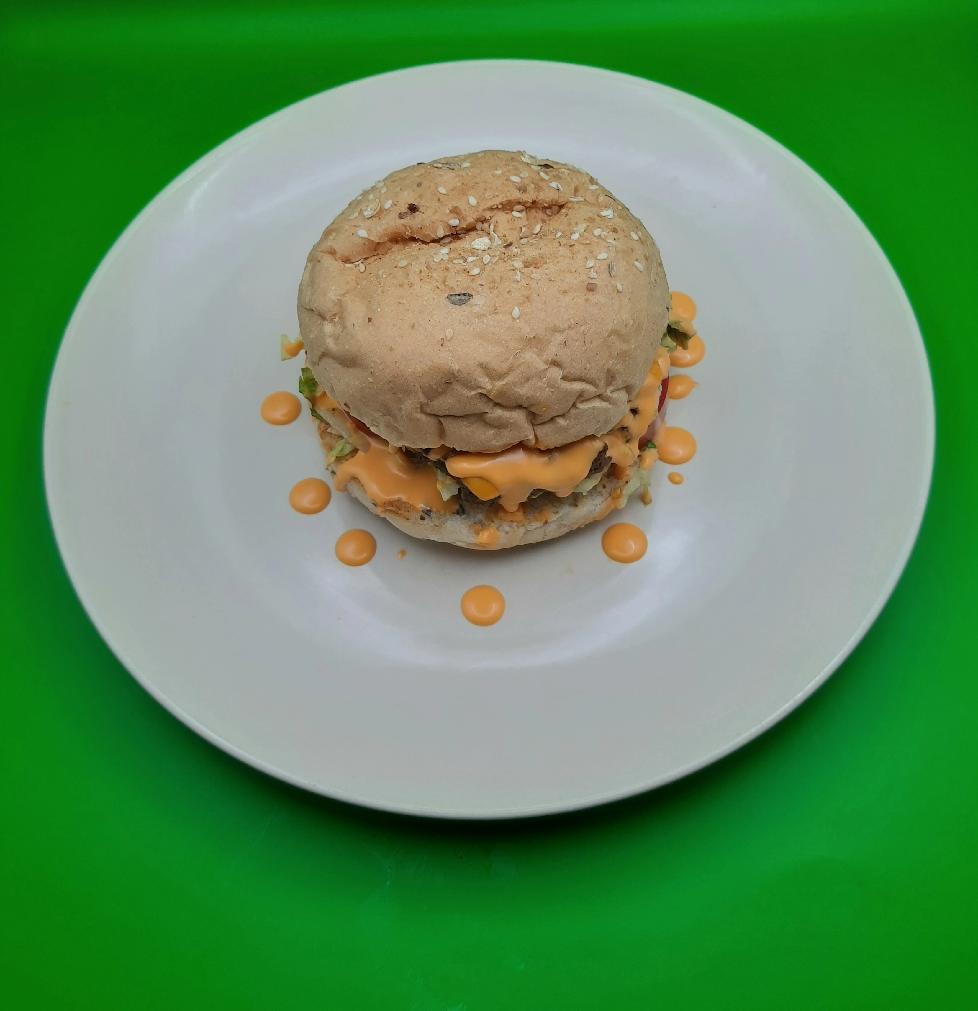 Crispy jalapeno beef burger